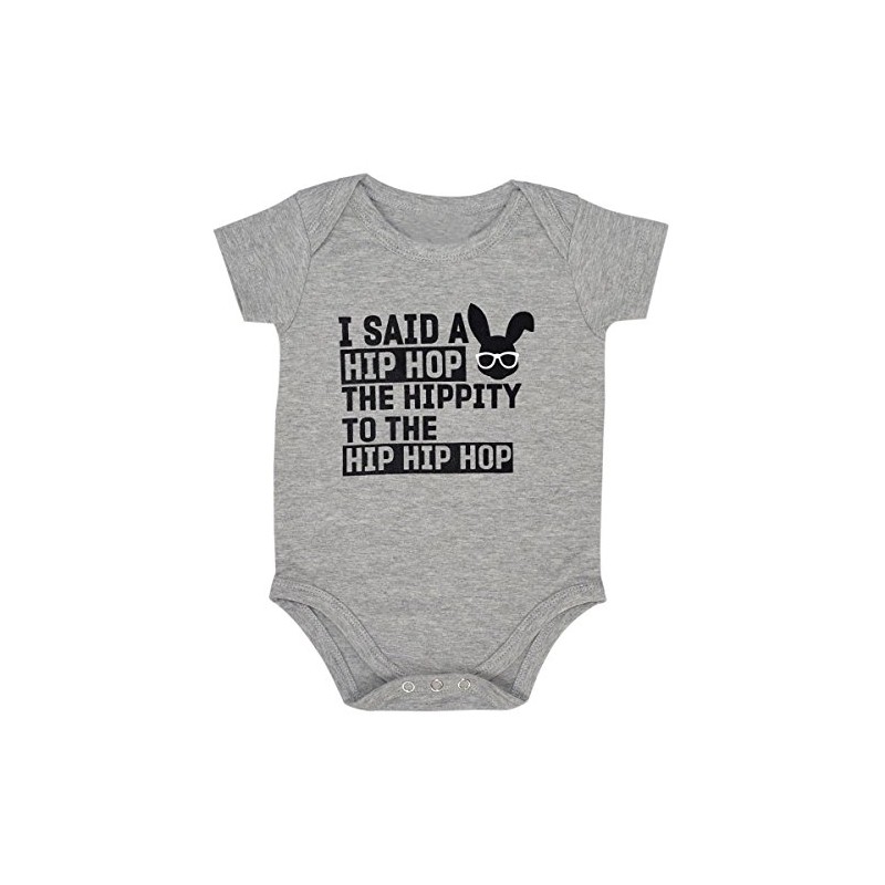 Unique Baby Boys Hip Hop Conejo de Pascua Layette, Blanco,