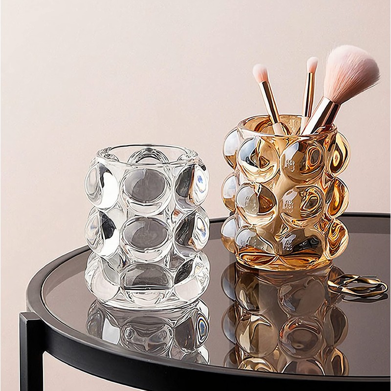 Pen Pencil Container Multi-Purpose Handcrafted Comb Makeup Brush Holder Office