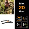 Fiskars SingleStep Pruner Bypass P26, Non-stick coating steel blades, Length: