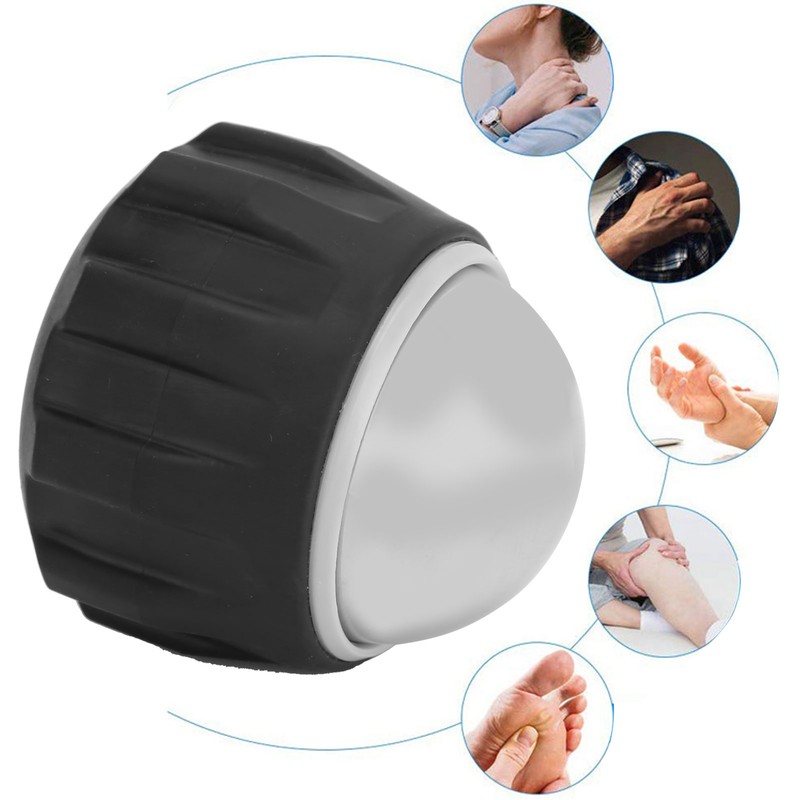 Stainless Steel Cold Massage Roller Ball Muscle Recovery Relaxation Manual