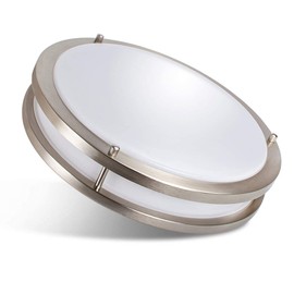 Drosbey 24W Dimmable LED Ceiling Light Fixture, Kitchen Light Fixtures, 10 inch Flush Mount Ceiling Lights for Bedroom, Bathroom, 3000K/4000K/5000K Adjustable, Super Bright 2300LM