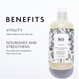 R+Co R+Co Dallas Thickening Shampoo | Biotin for Hair Growth, Thickening, + Strengthening | Vegan + Cruelty-Free |