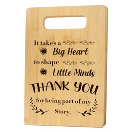 Teacher Gifts,End of Year School Teacher Appreciation Gifts for Teachers Graduation Retirement Christmas Valentines Day Thanksgiving Birthday High School Thank You Present,Bamboo Cutting Boards