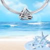 Annmors Sailboat Charm for Women Charm Bracelets & Pendant Necklace
