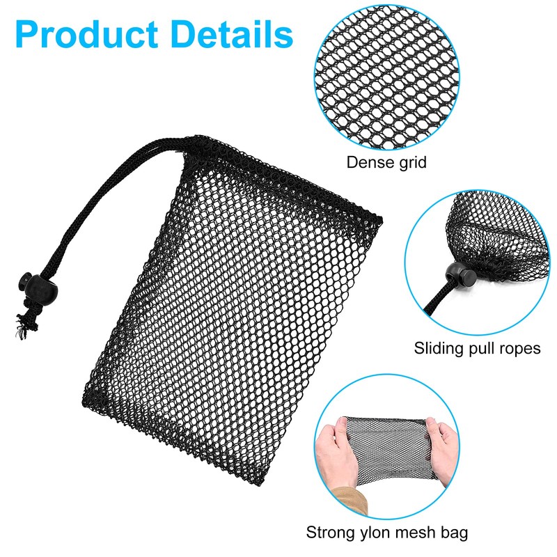 LICQIC 5 Pcs Polyester Mesh Bag, Small Net Bags, Mesh