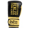 Benlee Hardwood Leather Boxing Gloves, 12 oz, Black/Yellow
