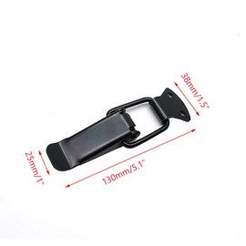 Rannb Large Toggle Latch Spring Loaded Hasp Latch for Trunk, Box, and Chest - Pack of 4