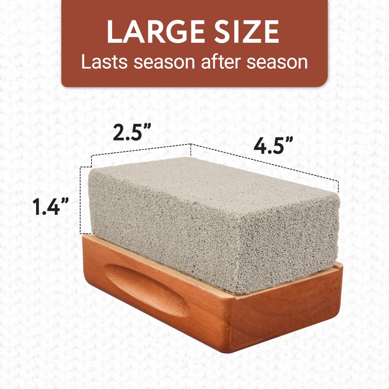 Impresa Extra Large Fabric Pumice Stone - Brown, Manual Efficient