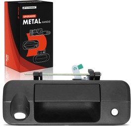 A-Premium - Upgraded Metal Tailgate Handle - Compatible with Toyota Tundra 2007-2013 - Textured Black Latch Handle, w/Camera Hole, w/Keyhole - Replace# 690900C050Metal
