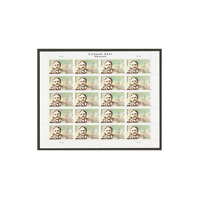 O. Henry Sheet of 20 Mint US Postage Current First