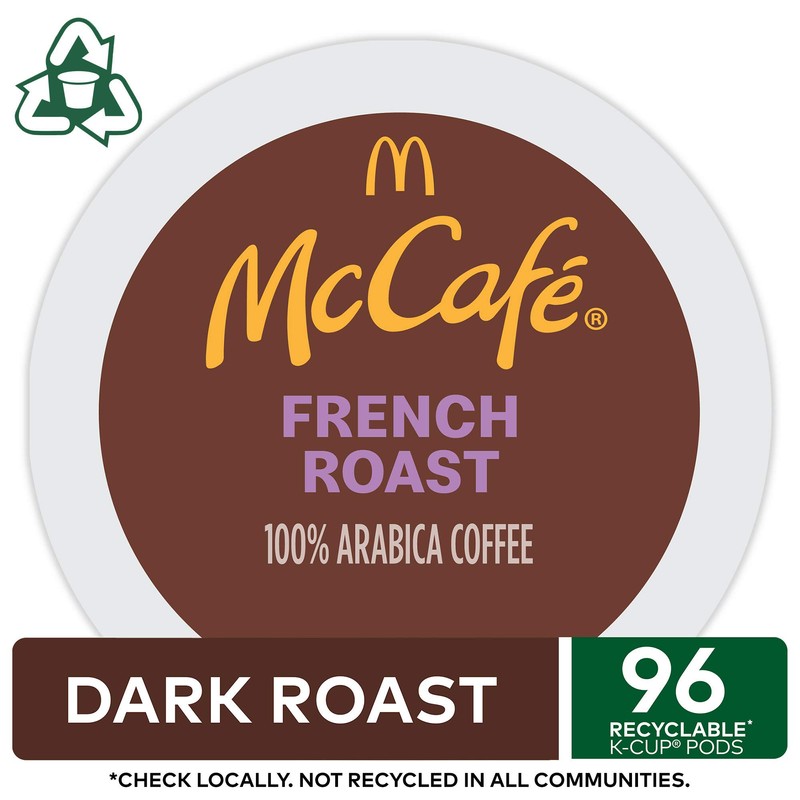 McCafe French Roast, Single Serve Coffee Keurig K-Cup Pods, Dark