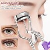 Pack of 50 Eyelash Curler Rubber Pads with Transparent Storage