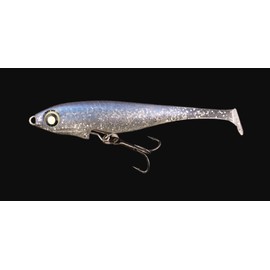 Jackal Worm Jelly Sardin 55 Shad Tail Hologram Silver Jelly