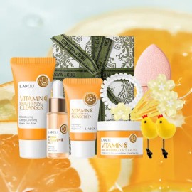 Laikou Vitamin C Brighten Skin Care Set 8pcs With Gift Box.                                                                                           