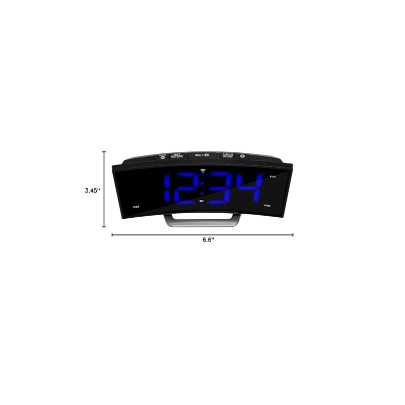 La Crosse Technology La Crosse Technology Curved Blue LED Atomic