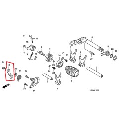 HONDA OEM GEAR SHIFT DRUM STOPPER CRF450R 2009 2010 2011 2012 2013 2014 2015 16