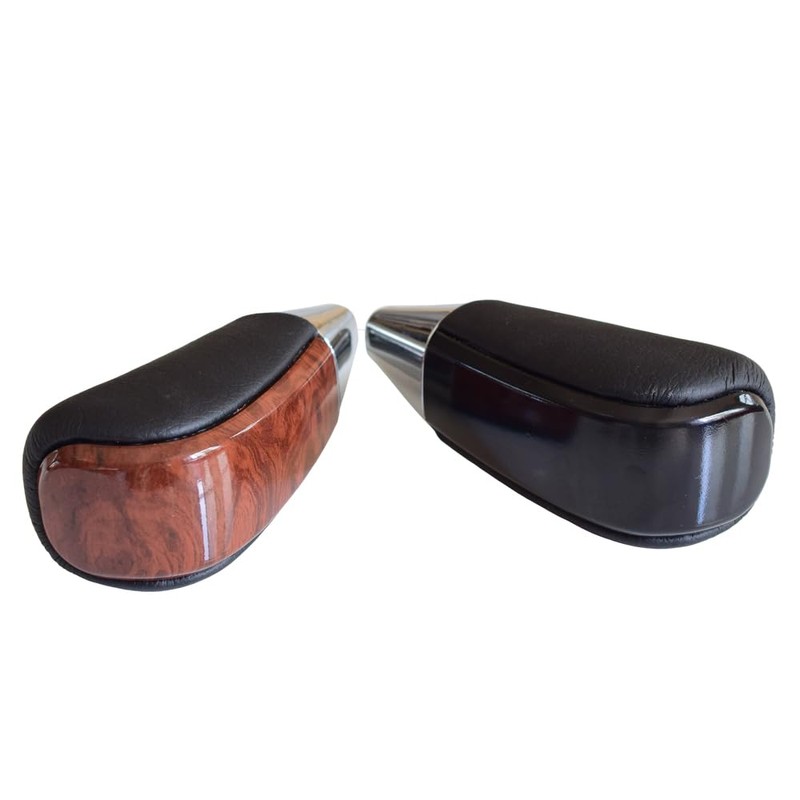 Kakulkomen Automatic Leather Wood Gear Shift Knob for Toyota Land