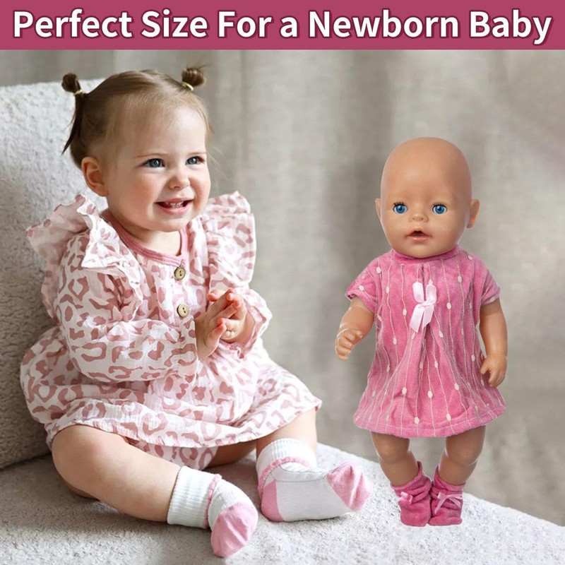 1 Set Of Doll Clothes, Pink Lamb Pen, 1 Clothes