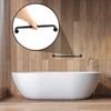 Black Space Aluminum Anti‑Skid Bathtub Handle Handrail Safety Grab Bar