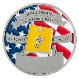 Artisan Owl United States Air Force USAF Holloman Air Force Base Alamogordo New Mexico Challenge Coin