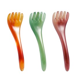 6Pcs Guasha Scraping Massage Tool, Muscle Relaxation Five-Claw Head Scraping,Manual Scalp Massagers, Protable Massage Tools for Head Hair Body SPA (colorful)