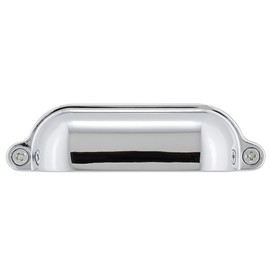 Richelieu Hardware BP2424090140 Montrose Collection 3 9/16-inch (90 mm) Center-to-Center Chrome Traditional Cabinet and Drawer Pull Handle for Kitchen, Bathroom, and Furniture