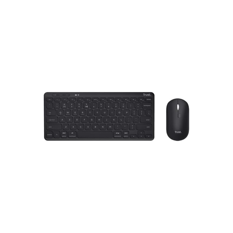 Trust Lyra Tastatur Maus Set Bluetooth, Belgisches AZERTY-Layout