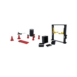 Hand Painted 1/64 Garage Maintenance Tool Set ABS Model Car Display Diorama Spare Parts