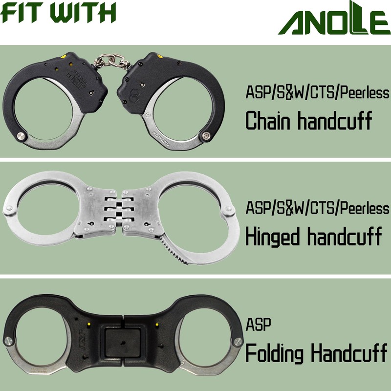 Handcuff Holster for Duty Belt, Cuff Holder Hand Cuff Pouch