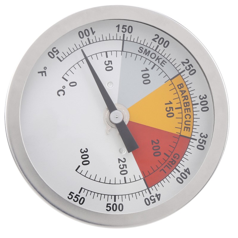 0‑300℃ 1/2in NPT Stainless Steel Grill Thermometer Oven Temperature Meter