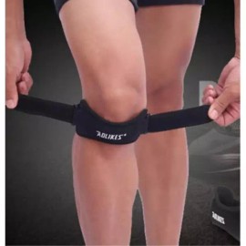 배드민턴 무릎보호벨트 스포츠 압박밴드 아대 축구선수 방한 [블랙] Badminton Knee Protection Belt Sports Compression Band Arm Sleeve for Soccer Players Thermal [Black]
