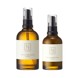 N Organic Moisturizing & Balancing Lotion, 3.4 fl oz (100 ml), Serum, 2.0 fl oz (60 ml) Set