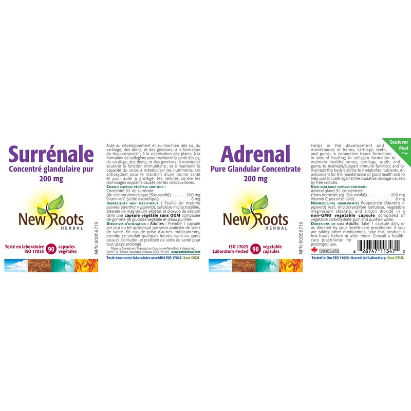 New Roots Herbal - Adrenal - 90 Capsules - 200