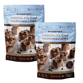 Hammond's Candies | Gourmet Chocolate Chip Marshmallows | 2 Bags, Great for Snacking | Hot Chocolate, S’mores and Homemade Brownies | Small Batches | Handcrafted in the USA