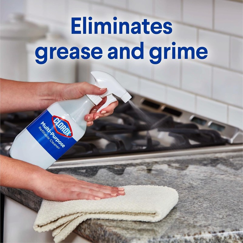 Clorox Clorox Multipurpose Degreaser Cleaner Refillable Starter Kit, Crisp Lemon