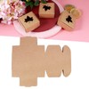 50Pcs Maple Leaf Pattern Kraft Paper Packing Box Small Gift