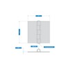 National Hardware B560 4" Door Hinge in Plain Steel