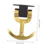 ULTECHNOVO Golden Car Towing Hook Shaped Auto Trailer Ring Unique