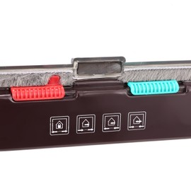 Sailnovo Cat Door 19 x 20 x 5.5 cm, Brown, Size M, Cat Door with 4-Way Locking for Indoor and Outdoor Doors, Weatherproof Pet Door