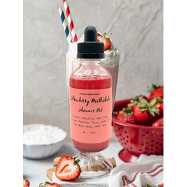 Strawberry Milkshake Moisturizing Shimmer Oil - Type: Naked (No Eco Glitter or Shimmer)