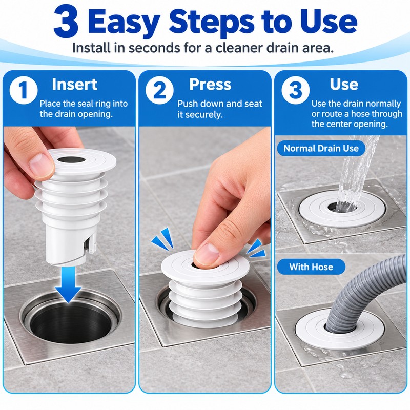 Drain Pipe Seal Ring for Sink & Washing Machine –