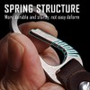 KeyUnity KM02 Titanium Belt Clip Carabiner Leather Keychain Holder with