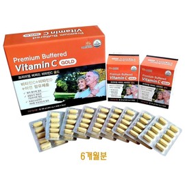 Buffered Vitamins Premium Buffered Vitamin C Gold (90 tablets / 프리미엄 버퍼드 비타민C 골드 (90정 X 2개 6개월분) 비타민 C D 아연 함유
