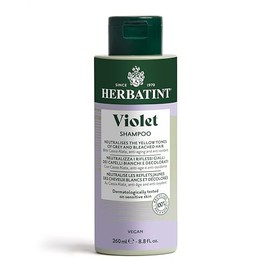 Herbatint Violet Anti-Yellowing Shampoo 260 ml Shampoo for White or Bleached Hair Counteracts Yellowing, Nourishes, Protects and Brightens Hair, Vegan