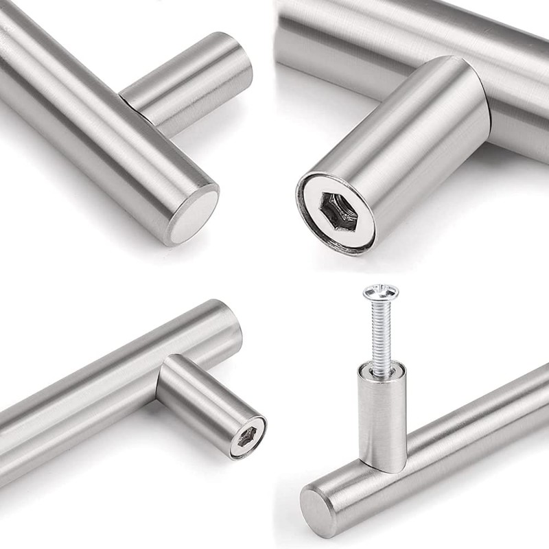 2 Pack Kitchen Cupboard Handles Stainless Steel Kitchen Door Handles