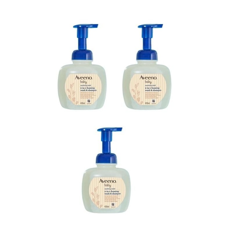 아비노베이비 수딩릴리프 거품형자극없이 순한 포밍워시 n 샴푸 400ml 2+1 총3개