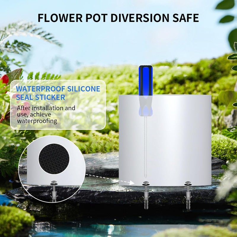 Sdstone Fireresistant Waterproof Flower Pot Diversion Safe with Fireproof Money