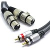 VITALCO 2x XLR Female to 2x RCA Stereo Cable 3