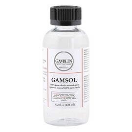 Gamblin Gamsol Odorless Mineral Spirits Bottle, 4.2oz