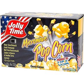 JOLLY TIME The Big Cheez Cheddar Cheese Microwave Popcorn (3-Count Box), 9.6 ounce